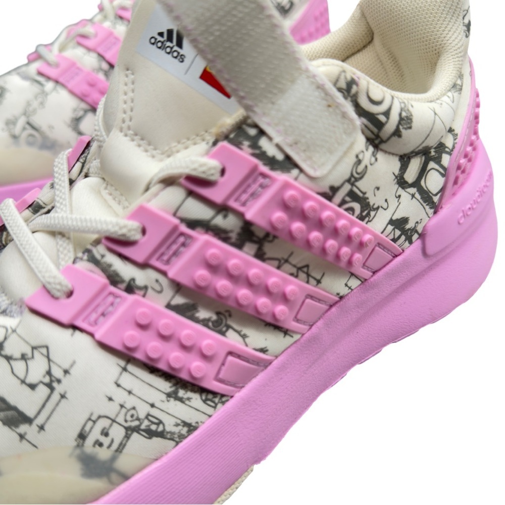Adidas x LEGO Racer TR EL Shoes Girls Size 4 - Picture 5 of 9